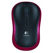 Mouse Logitech M185 Wireless red